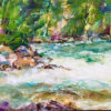 Oxtongue Rapids, 22"x30", Mixed Media, $975