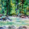 Ragged Falls 18" x24", mixed media $975